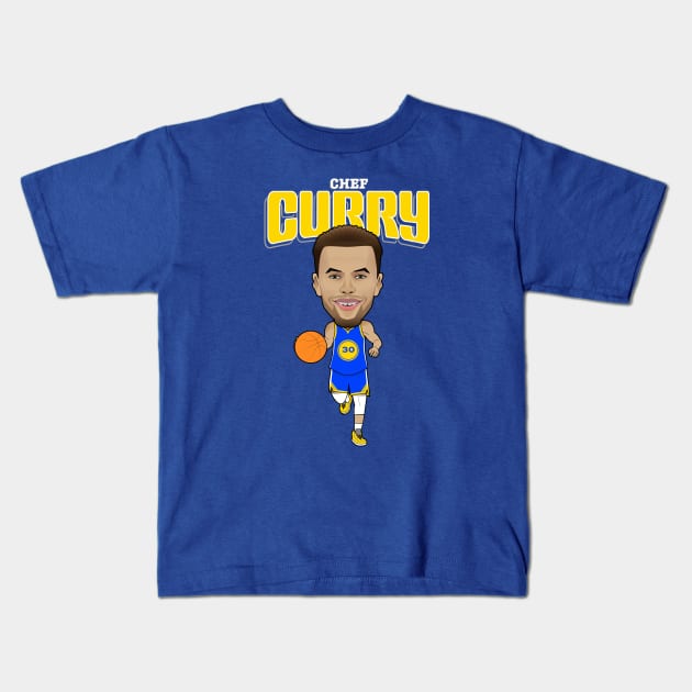 Chef Curry! Kids T-Shirt by dbl_drbbl